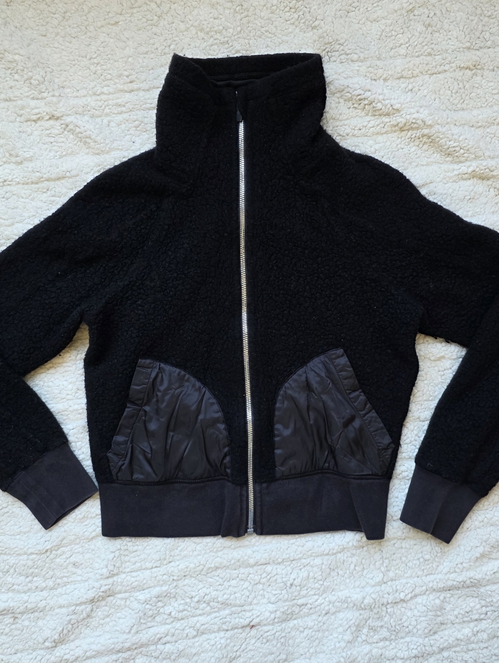Lululemon Black So Sherpa Jacket Size 6